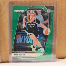 Kate Martin 2024 WNBA Prizm Rookie Green Prizm Card Las Vegas Aces