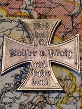 Mit Gott f&uuml;r Kaiser u. K&ouml;nig und Vaterland Variante Eiserne Kreuz RAR