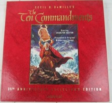 The Ten Commandements, Charlton Heston, 35th Anniv. Collection, Laser Disc Set