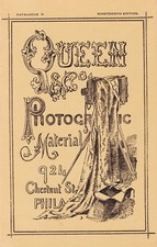 QUEEN & CO. PHOTOGRAPHIC MATERIAL - 1886