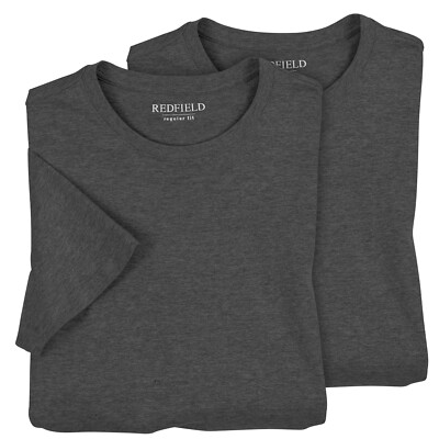 REDFIELD DOPPELPACK T-SHIRT anthrazit  XL 2XL 3XL 4XL 5XL 6XL 7XL 8XL 10XL WOW