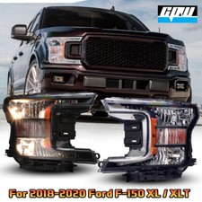 Headlights For 2018-2020 Ford F-150 F150 Headlights Halogen Front Head Lamps
