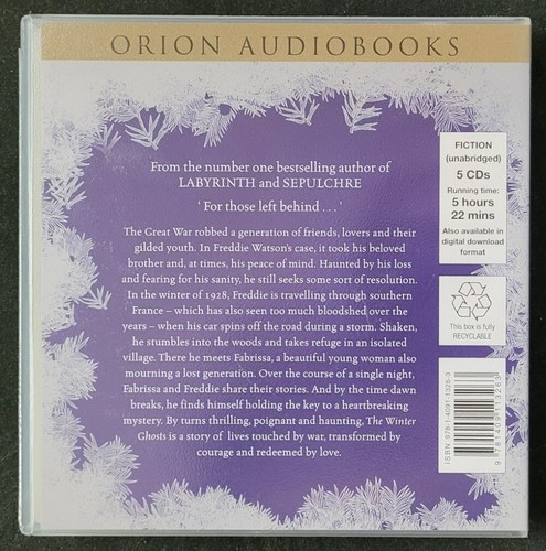 The Winter Ghosts by Kate Mosse (Audio CD) - Same Day Dispatch !! - Picture 2 of 2