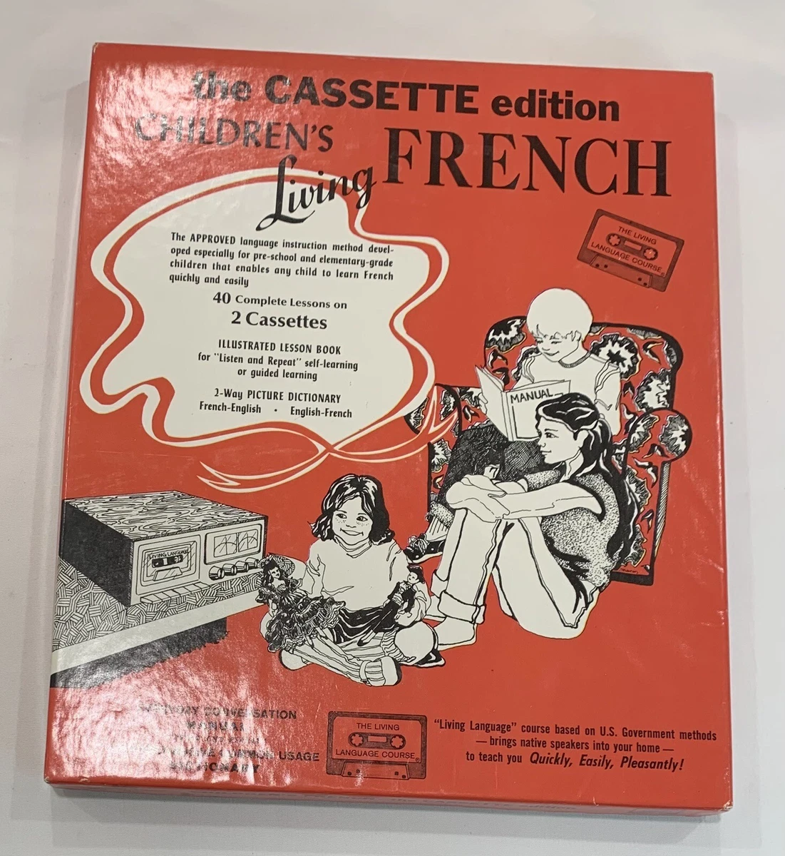 Vintage Children's Living French The Living Language Course