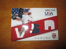 ROBERT TYLER 2015 Panini USA Baseball Set Game Used TRIPLE PATCH #31/35 Rockies