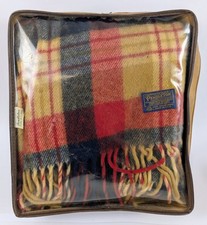 Early 1960s Pendleton Robe In A Bag Wool Stadium Blanket Seat Cushion Case USA