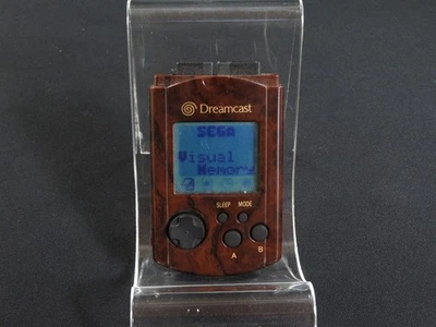 VMU testée SEGA Dreamcast Visual Memory Wood Grain HKT-7000 DC du Japon 1 - Photo 1/4