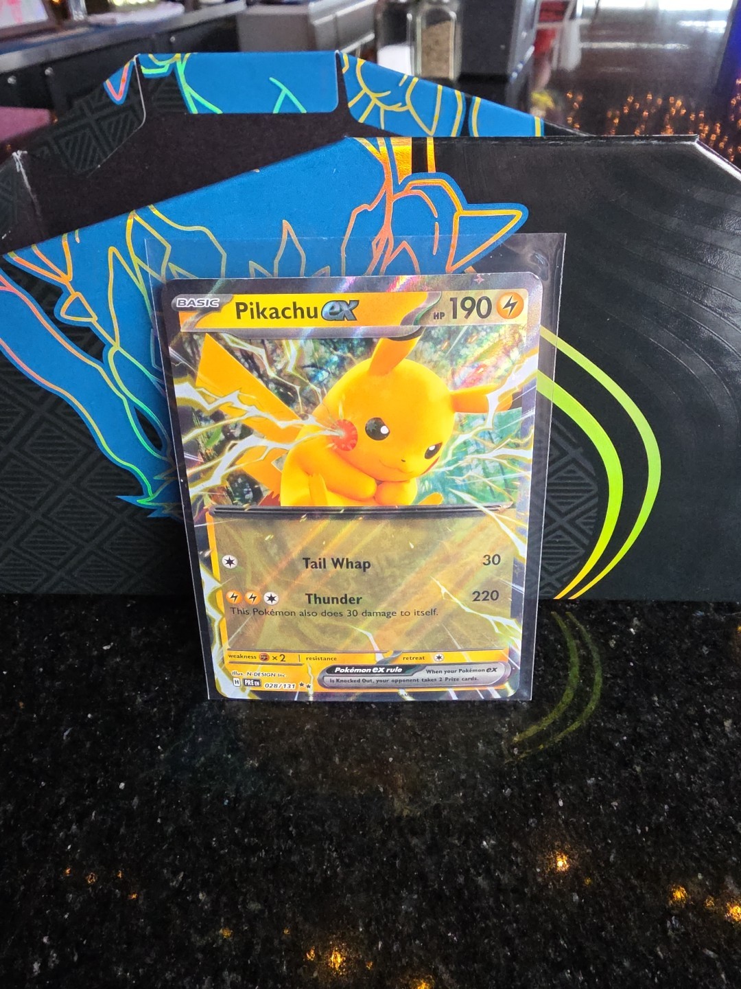 Pikachu ex 028/131 Sv: Prismatic Evolutions Holo - Pokemon Card TCG NM