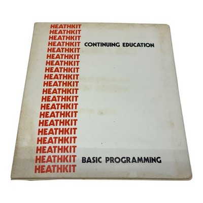 Heathkit Continuing Education Basic Programming EC-1100 Course Binder 1977