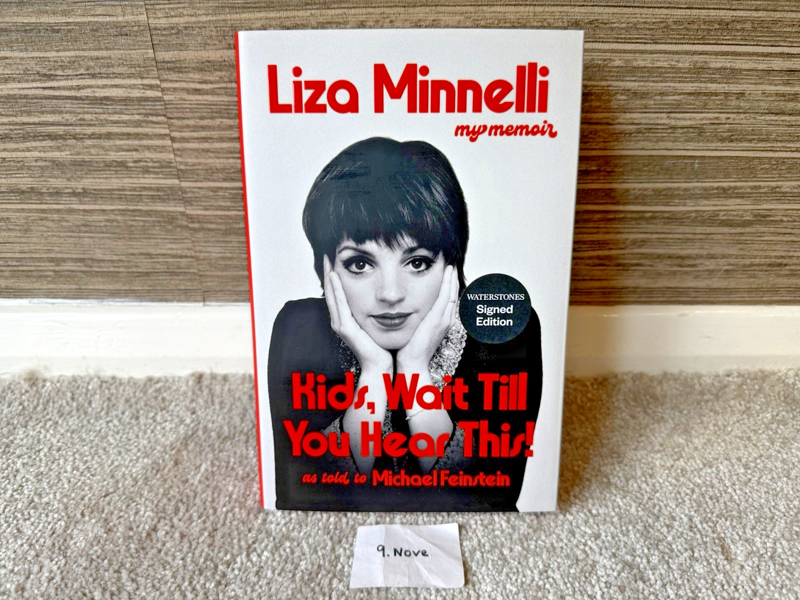 Liza Minnelli Signed 1st Edition Hardcover New Kids Wait Till You Hear This!