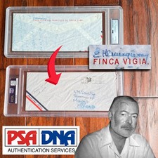 ERNEST HEMINGWAY Autograph FINCA VIGIA Envelope SIGNED Cuba 1959 * PSA