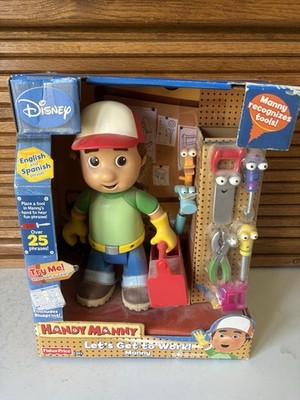 New In Box Handy Manny Disney Action Figure Tools Fisher Price