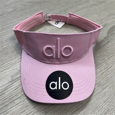 alo Pink Adjustable Visor for Women Gym Training Running Jogging