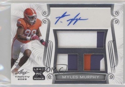2023 Leaf Trinity White Silver 48/99 Myles Murphy #TA-MM1 Rookie Auto RC 16wc