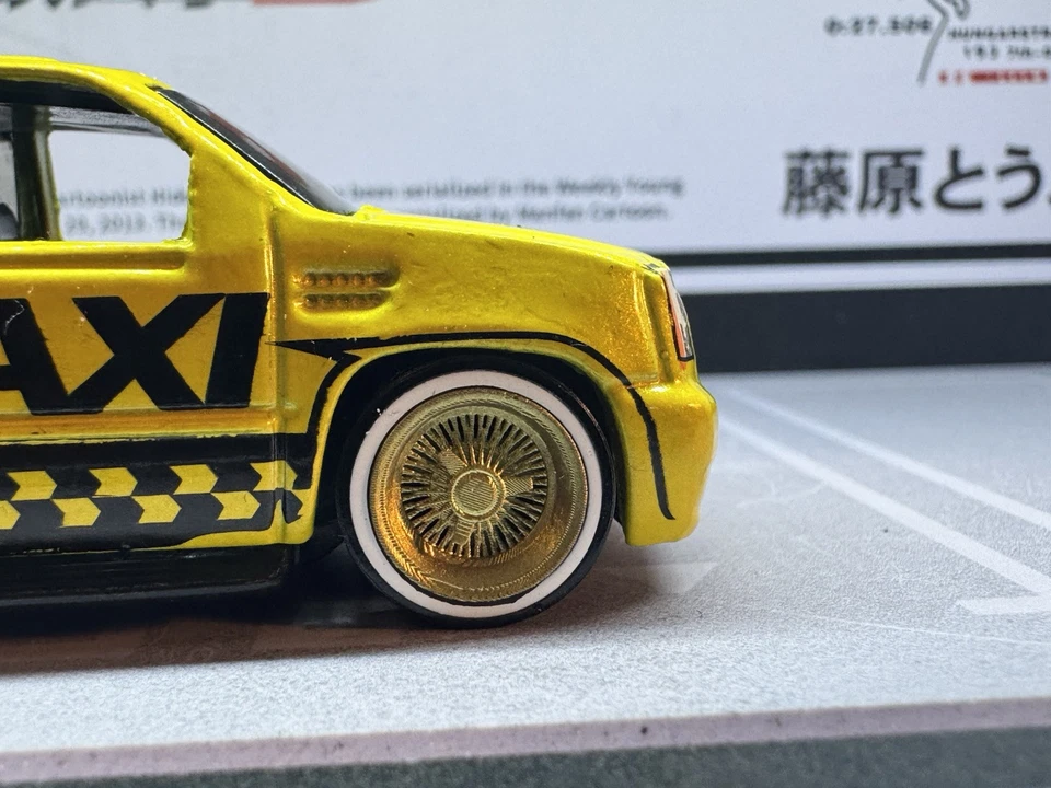 2010 Hot Wheels Yellow Cadillac Escalade Taxi Loose Lowrider 3D Swap Custom - Image 2 of 4