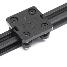 Zeberoxyz Small V-Wheel with Plate for 2020V-Slot Aluminum Profile 3D Printer