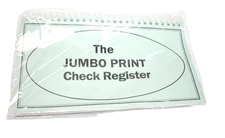 Jumbo Print Check Registry Spiral Bound Large Print Checkbook Registry 306558