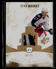 2013-14 SPx - Rookie Materials Ryan Murray #RM-RM SICK PATCH /75 (MEM, RC)