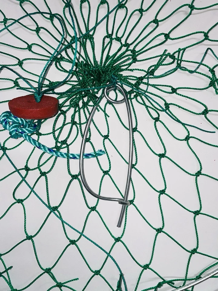 Conjunto de 6 redes de caranguejo com clipes de isca CONJUNTO - Imagem 4 de 4