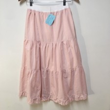 Skirt Girls XL 14/16 Maxi Pink Ruffle Tier Lined 100 Cotton Mom and Pop's Kids