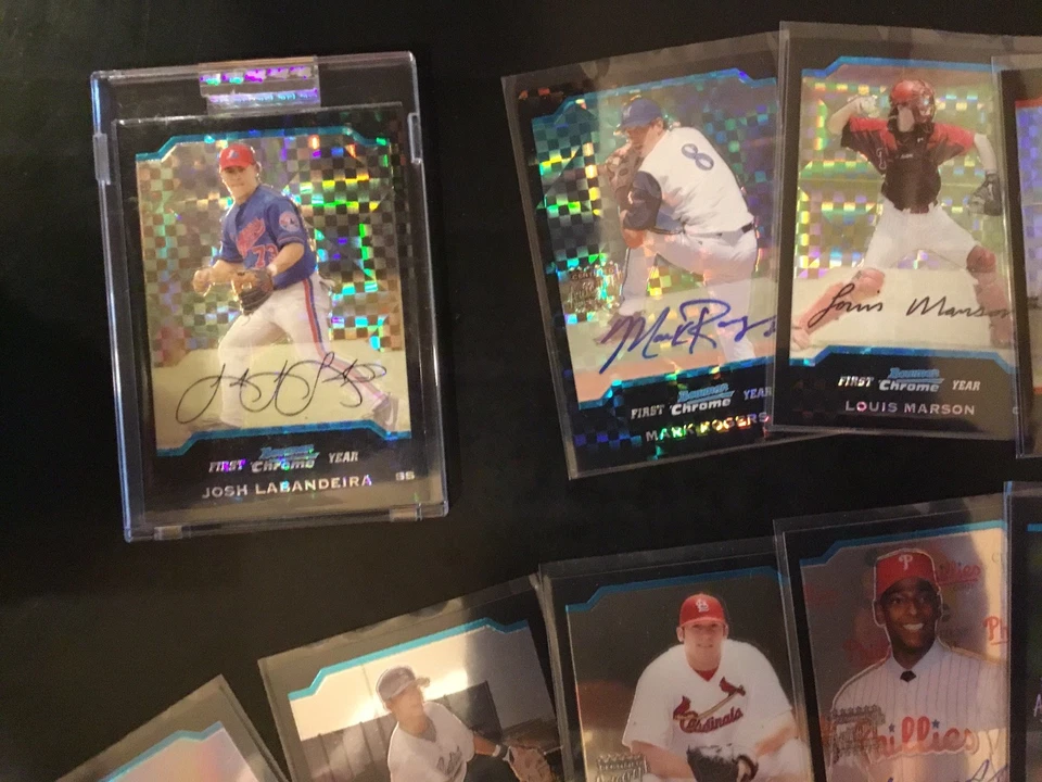 2004 Bowman Draft Prospects RC Auto Refractor Jersey Lot See Pics, Read Details - Image 2 of 4