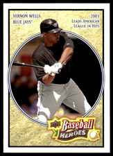 Vernon Wells 2008 Upper Deck Baseball Heroes #170 Blue Jays MLB READ FREE SHIP