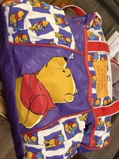 Vintage Disney Diaper Bag Winnie the Pooh Bottle Bag RARE "P Is For Pooh"