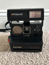 Vintage Polaroid Sun 660 Autofocus Instant Film Camera- READ