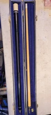 Vintage Unbranded Pool Cue Stick 2 - Piece Pool Cue 58" with Imperial Case