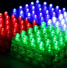 100 Light Up Finger Lights for Raves Parties and Other Night Time Events