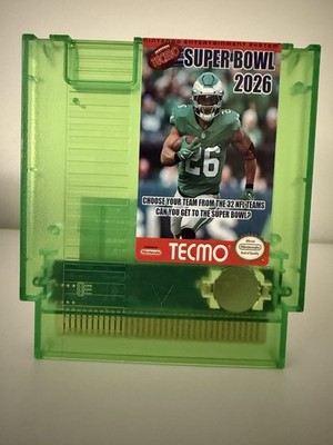 Tecmo Super Bowl 2025-2026 (NES) 09/04/2025. Most Up To Date / Green Edition!!!