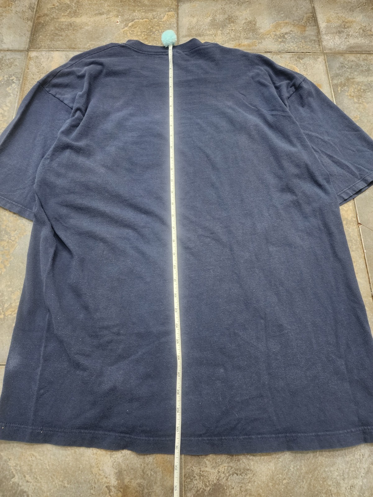 90s Vintage Tommy Hilfiger Men's XL Blue Pocket T-Shirt - Great Condition image 8