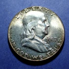 1957 Franklin Half Dollar  BU