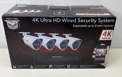 Night Owl 4K Ultra HD Wired 4-Cam 2TB Security System NIB!!! FACTORY SEALED