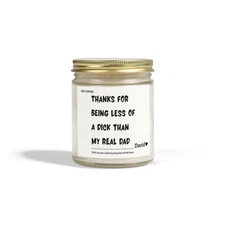 Personalized Funny Candle for Dad – Father’s Day Gift, Humorous Scented Candle