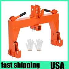 3000lb 3 Point Quick Hitch Adapter Attach For Category 1 & 2 Cat 1 Cat2 Tractor