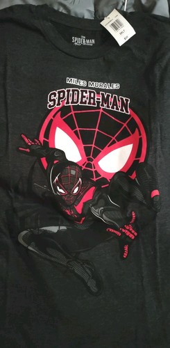 NEW Licensed Spiderman 3XLT Men's Big & Tall Graphic T-Shirt! Charcoal. Unisex - Afbeelding 5 van 7