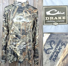 Drake Long Sleeve T-Shirt Performance Realtree Max 5 Camo Hunting Mens 3XL EUC
