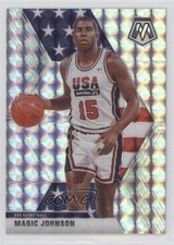 2019-20 Panini Mosaic USA Basketball Silver Prizm Magic Johnson #255 HOF z1b