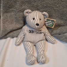 Salvinos BAMM Beanos Yankees 1998 Champs 33 Wells Plush Bear
