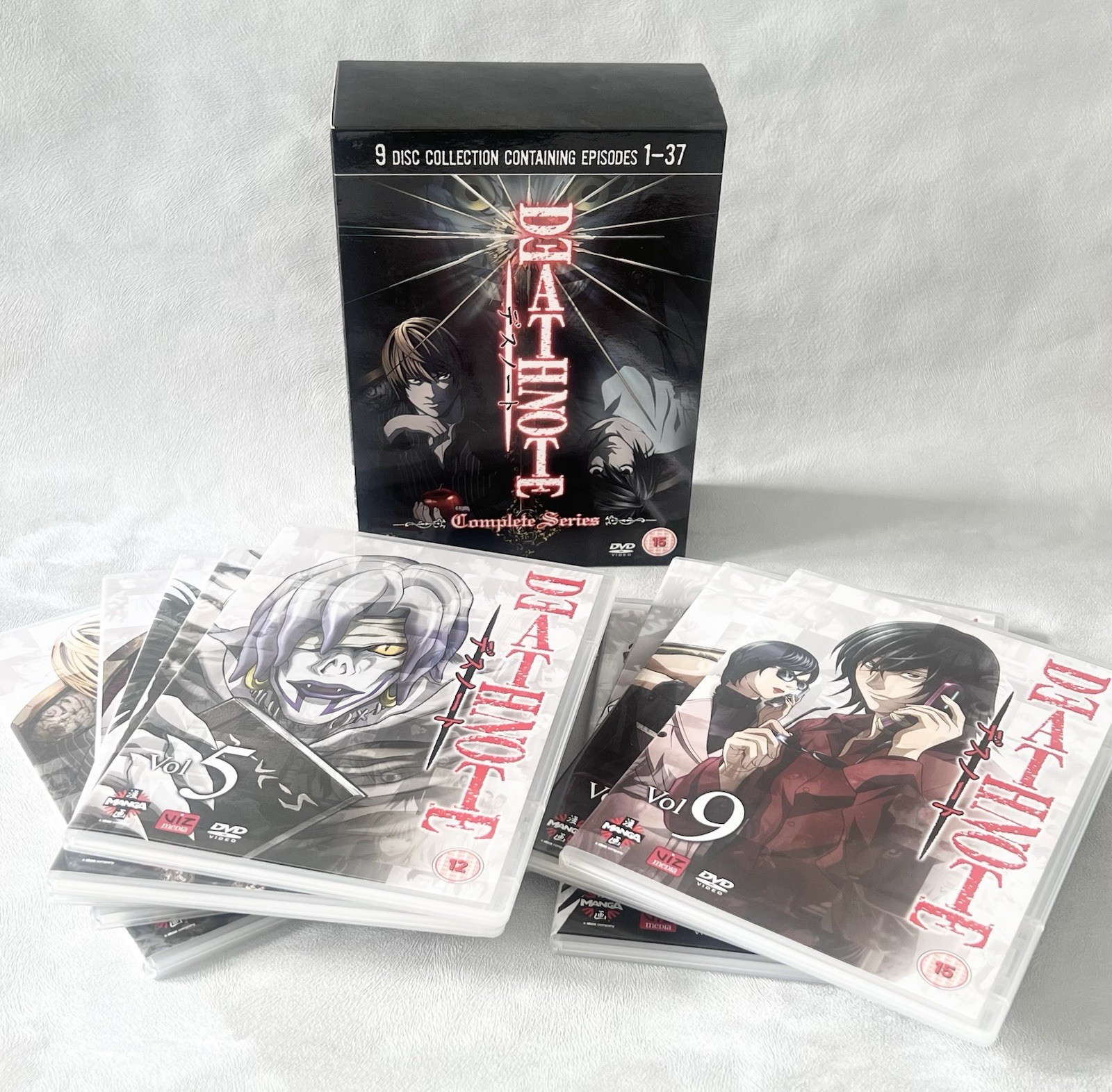 Death Note - Complete Series DVD - 9 Disc Collection Episodes 1-37 (Box Set)