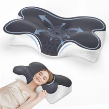 Cervical Neck Pillow for Neck Pain Relief,Neck Support Pillow for Sleeping, S...