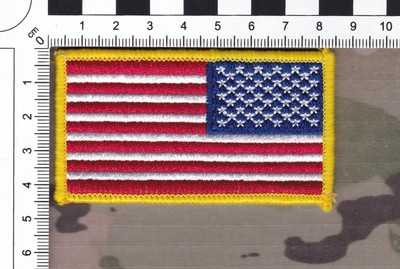 Full Color U.S. Flag Patch - Reverse Shoulder Patch