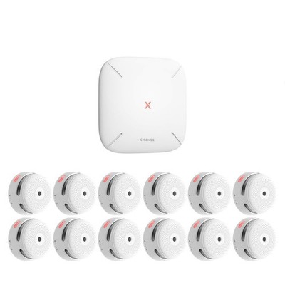 X-Sense FS121  Set - Basisstation SBS50 und 12x Smart-Rauchmelder XS01-M