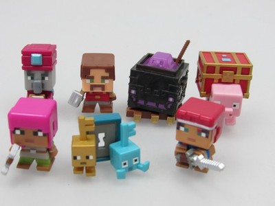 Minecraft Series 20 Dungeon Mini Figure Lot Key Golem Adriene Pig Enchanter Hal