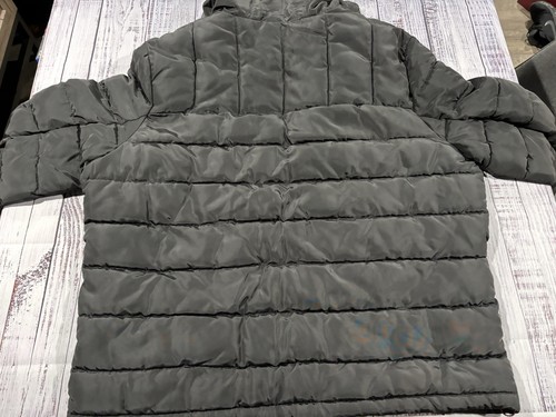 New Mens Tommy Hilfiger Puffer Coat Sz XXL Fur Lined Black. - Picture 2 of 6