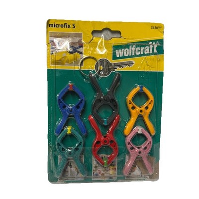Wolfcraft 6 PC. Hobby Spring Clamp Set Assortment  New Open Box