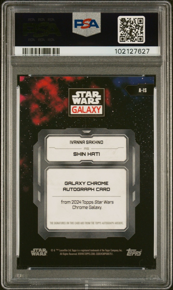 2024 TOPPS CHROME STAR WARS GALAXY AUTOS IVANNA SAKHNO/SHIN HATI 