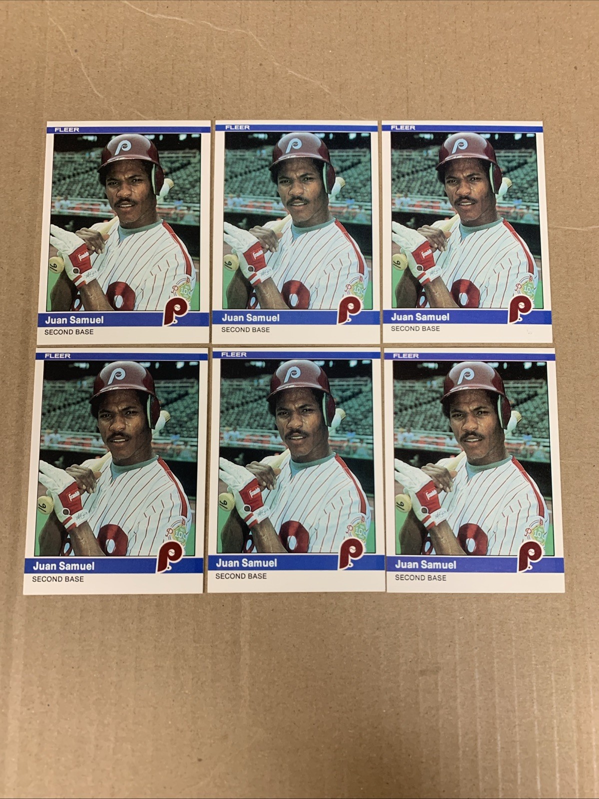 1984 Fleer Baseball #47 Juan Samuel RC Lot Of 6 *^