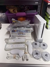 Nintendo Wii Console Bundle with Controllers, Sensor Bar, and Games